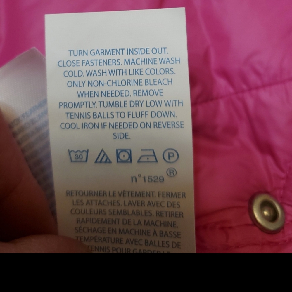 NWOT Polo Ralph Lauren Babygirl Hot Pink Quilted Hood Puffer Down Jacket 9 Mos. - Picture 14 of 16